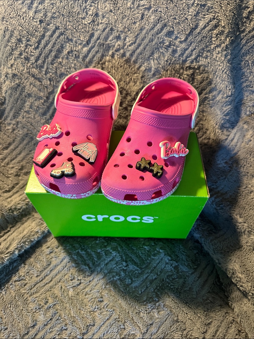 CROCS BARBIE Pink Clog with Jibbitz Charms